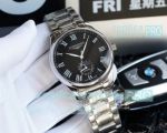Swiss Replica Longines Master Collection Moonphase SS Watch Black Dial